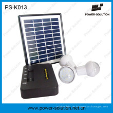 Portable Lithium-Ionen-Batterie Home Solar Power System mit 3 Glühbirnen